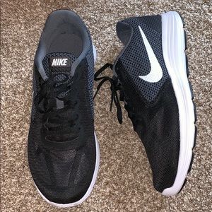 Black Nike Revolution 3 Shoes NWOT